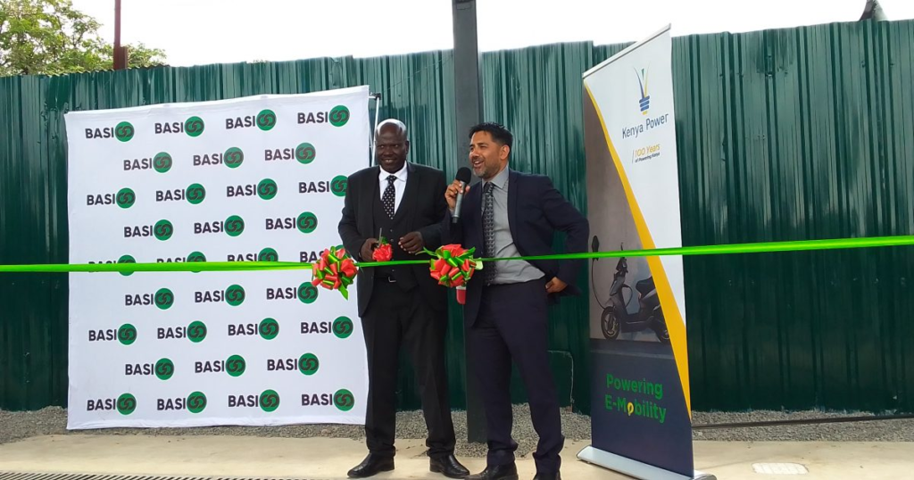 BasiGo has set up a bus charging station in Nairobi.