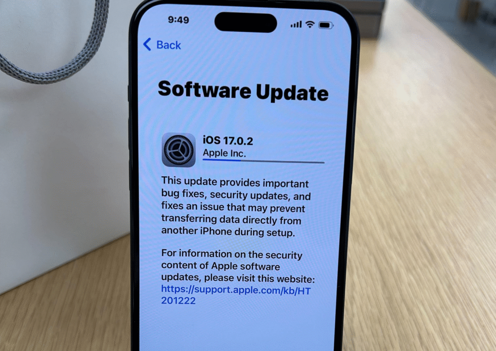 iOS 17 software update