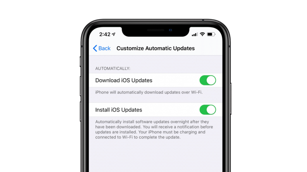 iOS auto-updates