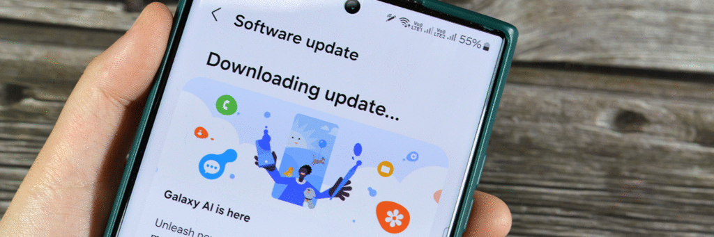 Phone Software Update in progress