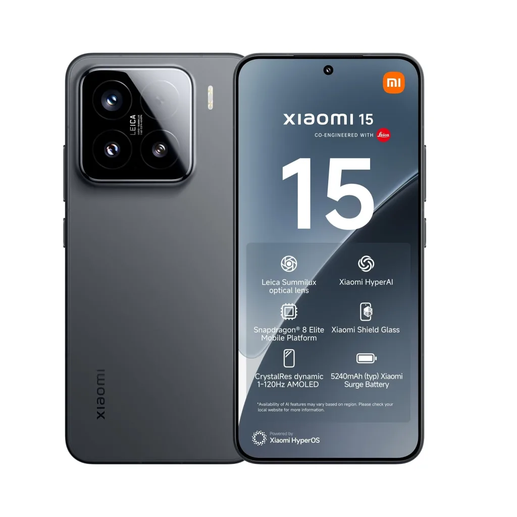 Xiaomi 15 - Xiaomi Phones With eSIM Compatibility