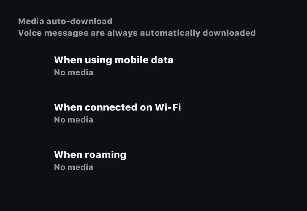 WhatsApp Media auto-download