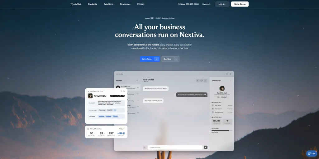Nextiva - Best Cloud Call Center Software