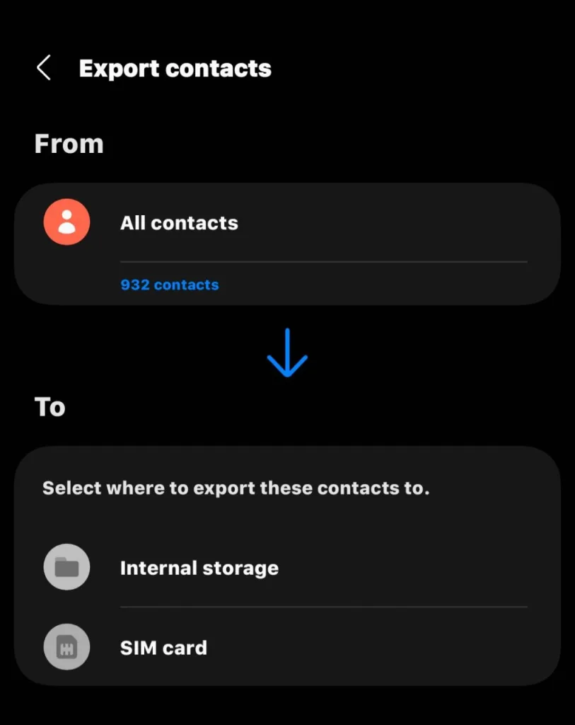 Transfer Contacts With a VCF File
