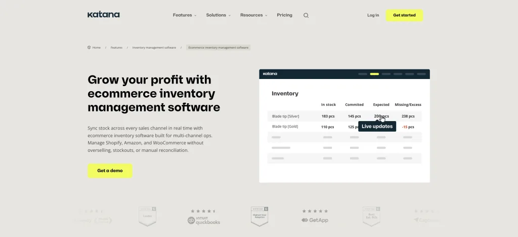Katana - Best B2B E-commerce Inventory Management Software